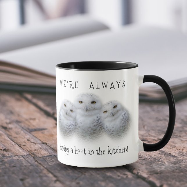 Dreamy Wisdom of Snowy Owls Family Mug (Dreamy Wisdom of Snowy Owls 11 oz Coffee Mug Cover Photo.)
