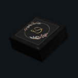 Dreamy Wooden Jewelry Keepsake Box (Customizable)<br><div class="desc">A perfect feminine gift box for jewelry and mini gifts. Customize with the name initial of the recipient.</div>