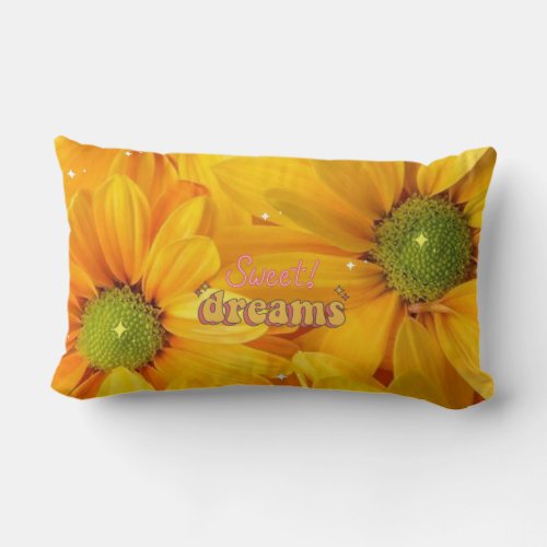 Dreamy Yellow Petals Pillow  Sleep in Serenity