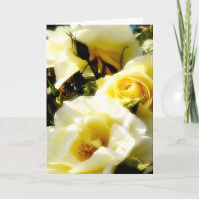 Dreamy Yellow Roses AH2010 Card (Front)