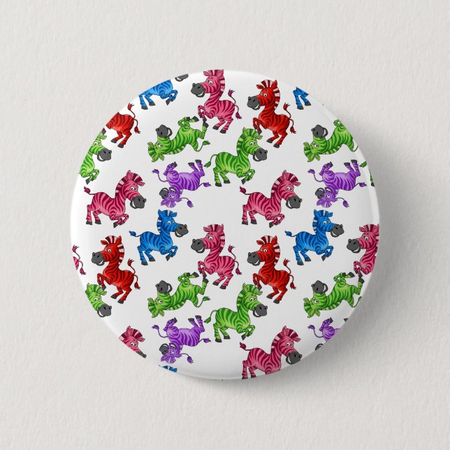 Dreamy Zebra World  Button (Front)