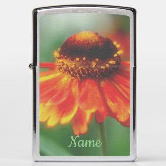 Dreamy Zinnia Flower Personalized Zippo Lighter