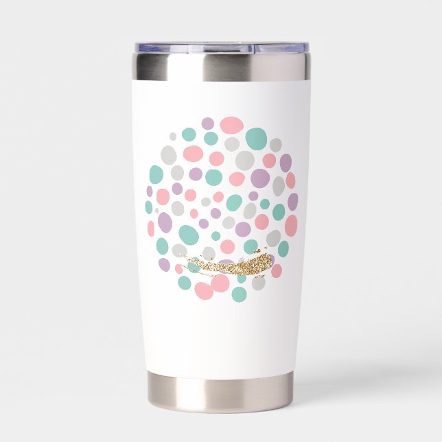 'DreamyPastels' Insulated Tumbler (Front)