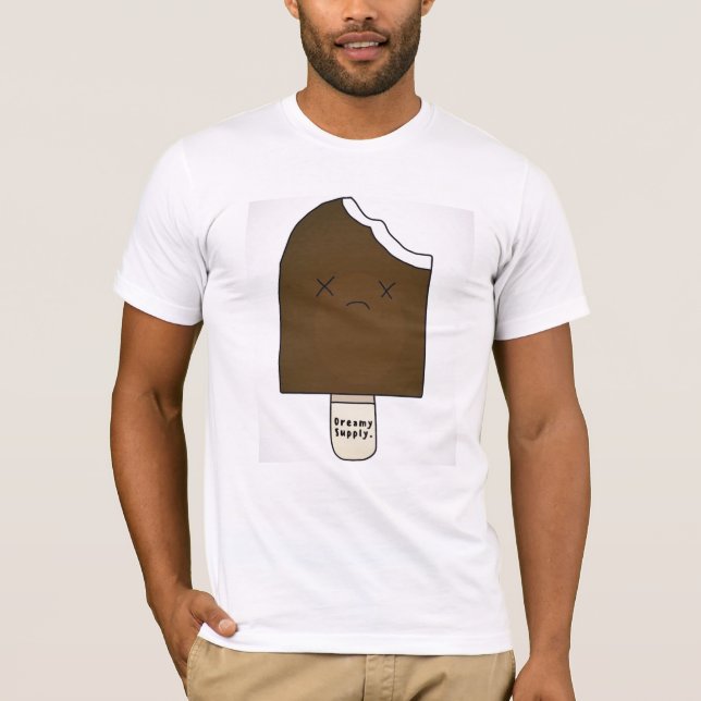 DreamySupply Bite Me Men's White T-Shirt (Front)