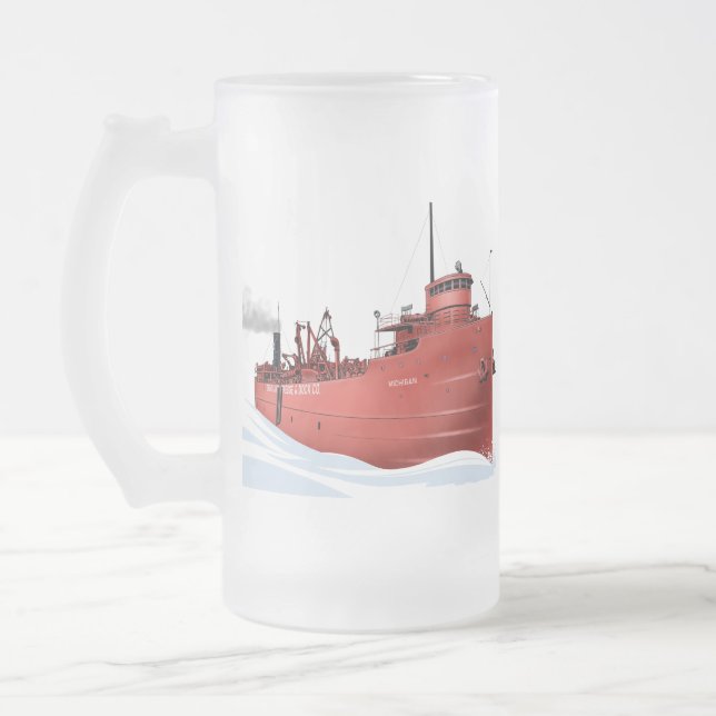 Dredge Michigan frosted mug (Left)