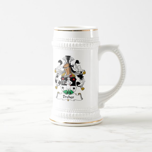 Dreher Family Crest Beer Stein (Right)