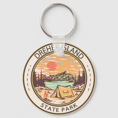 Dreher Island State Park South Carolina Badge Keychain