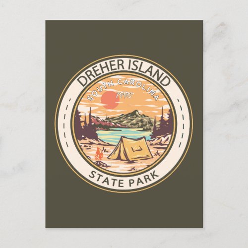 Dreher Island State Park South Carolina Badge Postcard