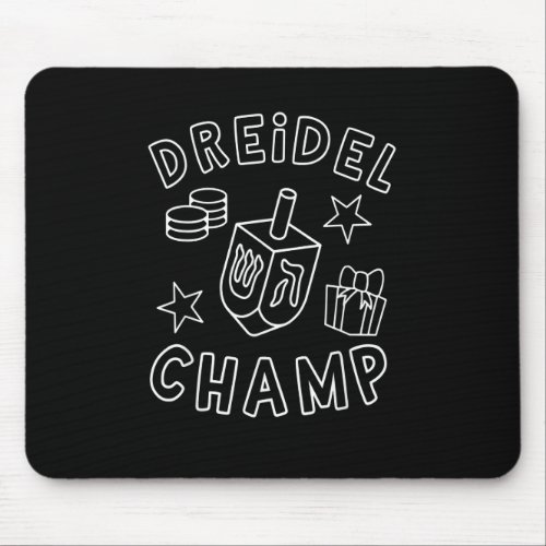 Dreidel Champ Jewish Family Squad Matching Hanukka Mouse Pad