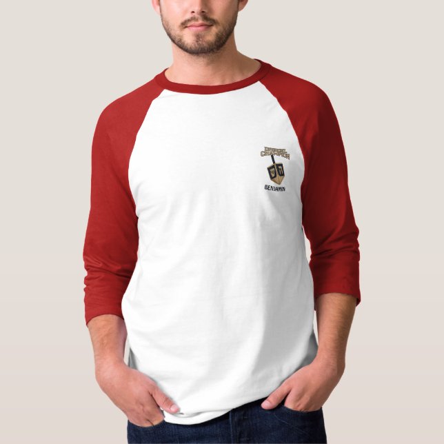 Dreidel Champion Hanukkah Festive Dad T-Shirt (Front)