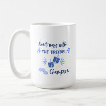 Dreidel Champion Humor Hanukkah Mug