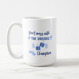 Dreidel Champion Humor Hanukkah Mug