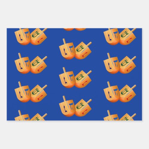 Dreidel Dreidel Hannukah Holiday Wrapping Paper