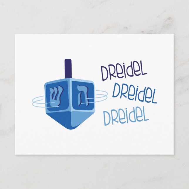 Dreidel Dreidel Postcard (Front)