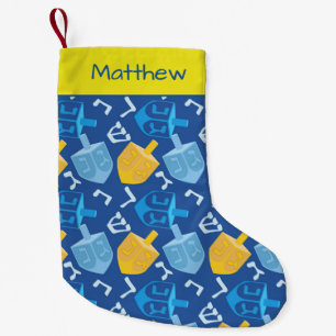 Dreidel Fun Hanukkah Small Christmas Stocking