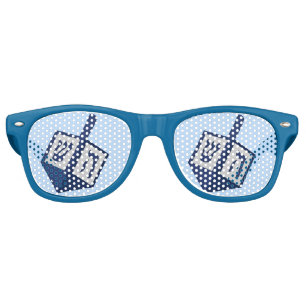 Dreidel Hanukkah Party Retro Sunglasses