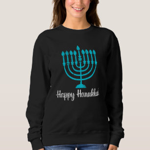 Dreidel Menorah Chanukah Happy Hanukkah Sweatshirt
