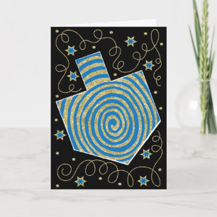 "Dreidel Pinwheel" Greeting Card w Envelope