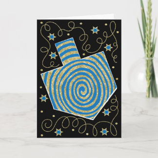 "Dreidel Pinwheel" Greeting Card w Envelope