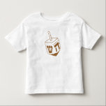 Dreidel Toddler T-shirt<br><div class="desc">A bronze Dreidel for a Happy Hanukkah</div>