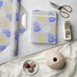 Dreidels Stars Wrapping Paper<br><div class="desc">Dreidels Stars
Change the background color to make it your own!</div>