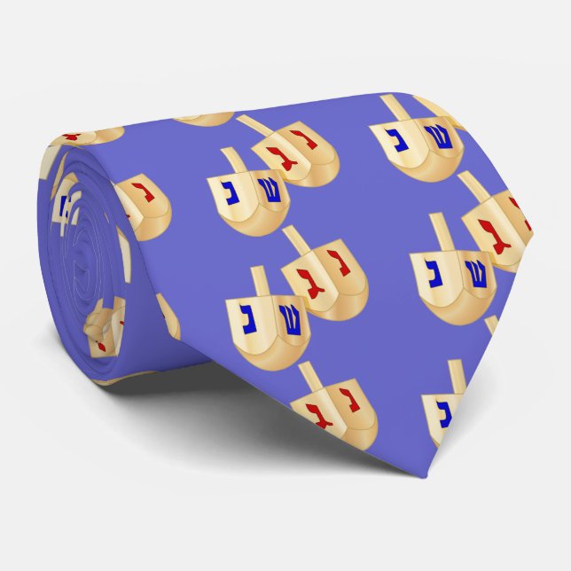 Dreidels Tie (Rolled)