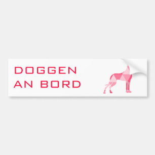 Dreiecks Dogge Bumper Sticker