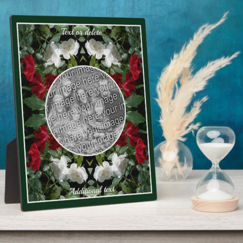 Drenched Roses Create Your Own Photo Plaque