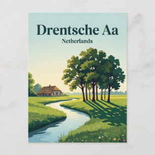 Drentsche Aa National Park Netherlands Postcard