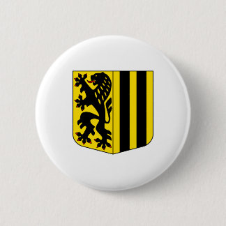 Dresden Coat Arms official Germany Saxony Symbol Button