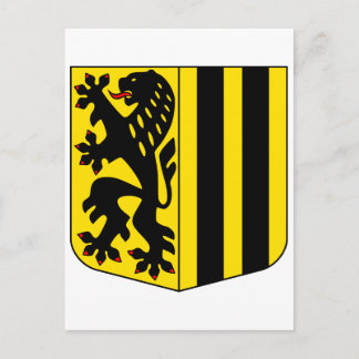 Dresden Coat Arms official Germany Saxony Symbol Postcard