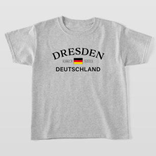 Dresden Deutschland Coordinates German Kids T-Shirt