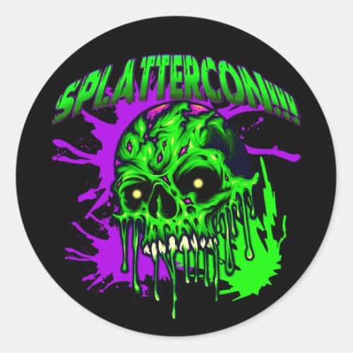 Dresden Fans SplatterCon Classic Round Sticker