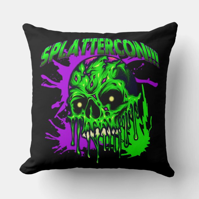 Dresden Fans SplatterCon Throw Pillow (Front)