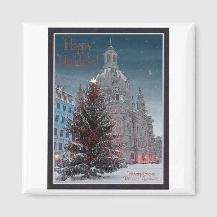 Dresden   Frauenkirche Tannenbaum   HH BW Fridge Magnet