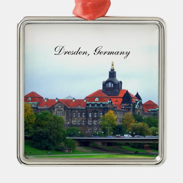 Dresden Germany Christmas Ornament (Front)