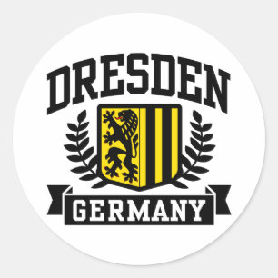 Dresden Germany Classic Round Sticker