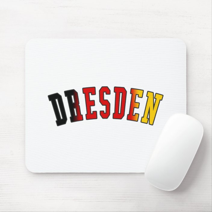 Dresden in Germany National Flag Colors Mousepad