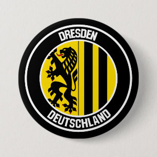 Dresden Round Emblem Button