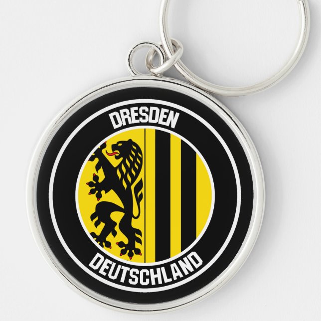 Dresden Round Emblem Keychain (Front)