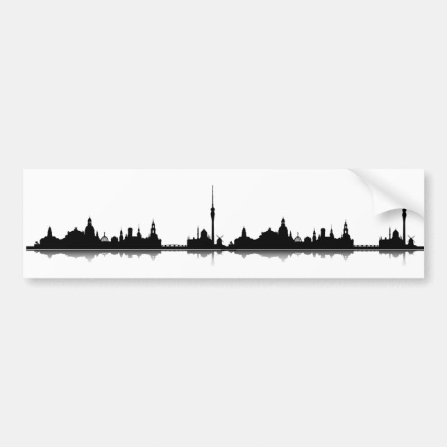 Dresden Skyline sticker (Front)
