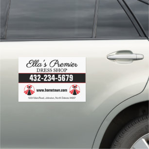 Dress Boutique Car Magnet