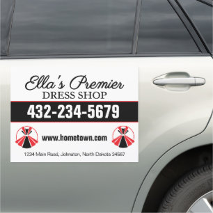 Dress Boutique Car Magnet