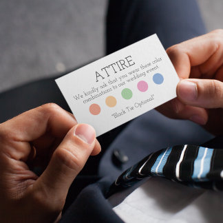 Dress Code Enclosure Card