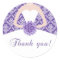 Dress Damask Gift Favor Label Sticker