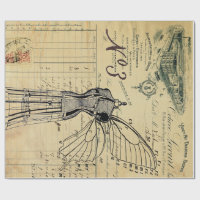 Dress Form Angel 60lb Decoupage Poster