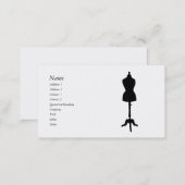 Dress Form Silhouette II Business Card (Front/Back)