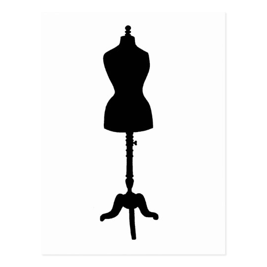 Dress Form Silhouette II Postcard
