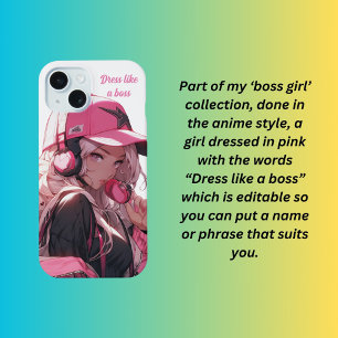 Dress like a boss iPhone 15 case