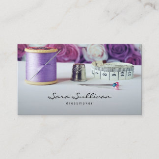 Dress maker Seamstress Tailor Business Card